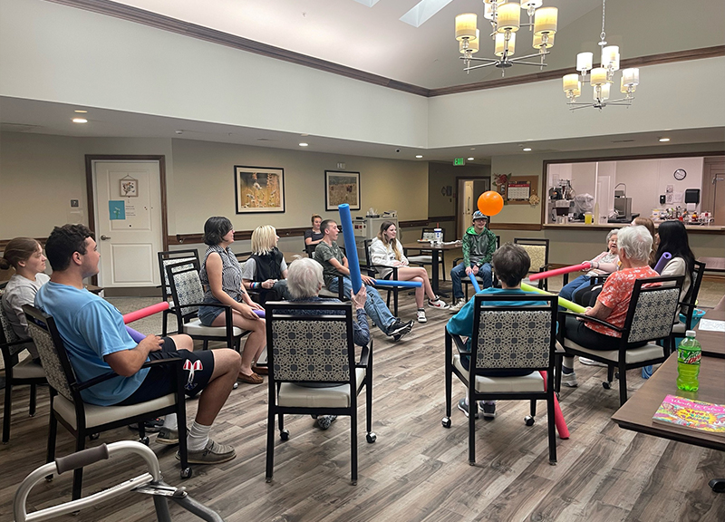 circle activities with seniors and youth